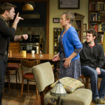 James Caverly, Anita Carey, Dan Clegg and Elizabeth Morton in “Tribes” at Berkeley Rep. (Photo courtesy of mellopix.com)