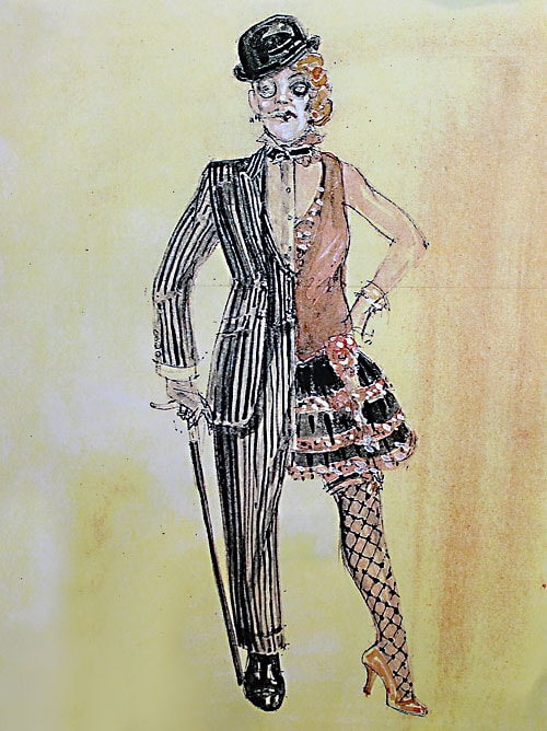 Side Show costume renderings by designer Paul Tazewell. (Courtesy of Paul Tazewell)