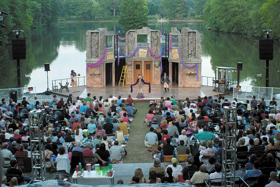 Georgia Shakespeare performing "A Midsummer Night's Dream" at Atlanta’s Piedmont Park