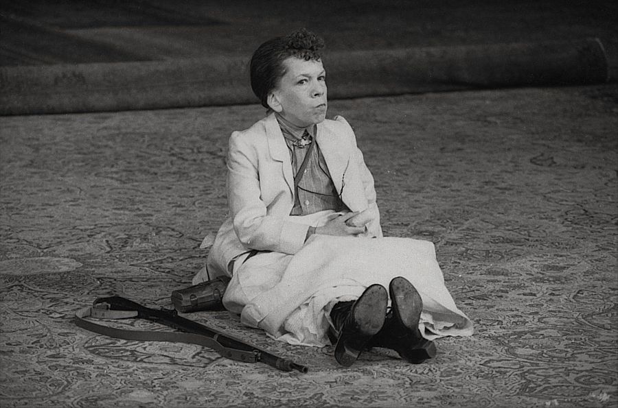 Linda Hunt in "The Cherry Orchard" at Brooklyn Academy of Music. (Photo by Martha Swope)