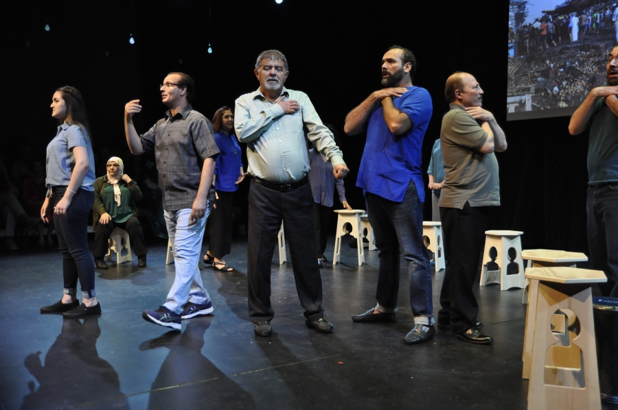 "Birds Sing Differently Here" at the Great Theatre’s Helgeson Learning Lab Theatre in St. Cloud, Minn. (Photo by Hector Roberts)