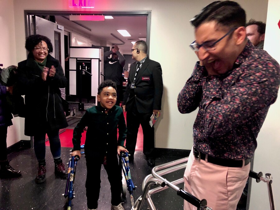 Sebastian Ortiz and Ryan Haddad meet after the closing of 'Falling for Make Believe'