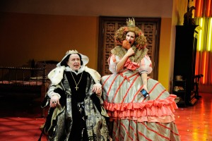 Janice Duclos and Nicole Villamil in "The Hunchback of Seville" at Trinity Repertory Company. (Photo by Mark Turek)