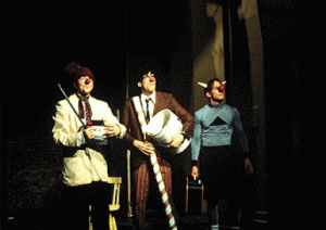 David Costabile, Michael Dahlen, and Kevin Isola in "The New Bozena" at the Cherry Lane Theatre.